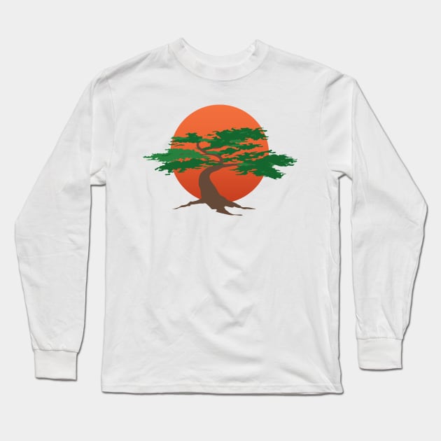 Miyagi Dojo Long Sleeve T-Shirt by MindsparkCreative